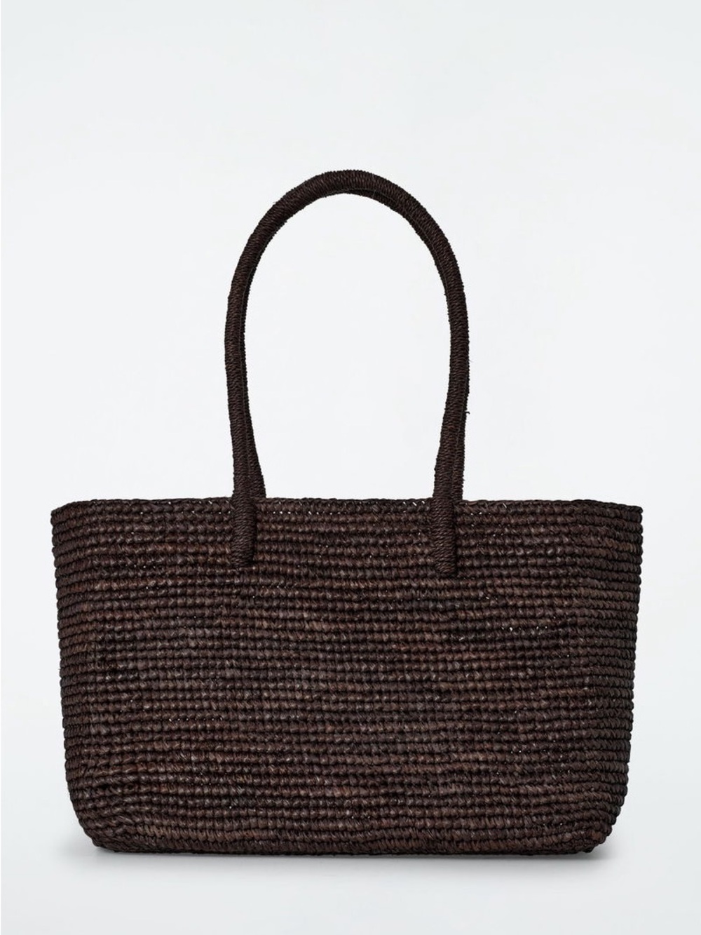 COS Raffia Mini Woven Tote Bag - Picture 3 of 7